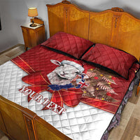 Personalized New Zealand Sheep Christmas Quilt Bed Set Hipi Meri Kirihimete Silver Fern Xmas Tree LT14 - Polynesian Pride