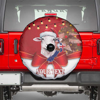 Personalized New Zealand Sheep Christmas Spare Tire Cover Hipi Meri Kirihimete Silver Fern Xmas Tree LT14 - Polynesian Pride