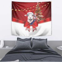 Personalized New Zealand Sheep Christmas Tapestry Hipi Meri Kirihimete Silver Fern Xmas Tree LT14 - Polynesian Pride