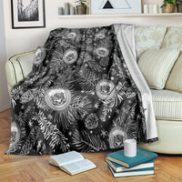 Hawaii Christmas Blanket Tropical Style With Coat Of Arms LT14 - Polynesian Pride