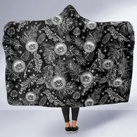 Hawaii Christmas Hooded Blanket Tropical Style With Coat Of Arms LT14 - Polynesian Pride