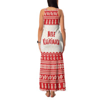 Red Mele Kalikimaka Hawaii Family Matching Tank Maxi Dress and Hawaiian Shirt Funny Ho Ho Ho Santa Shaka LT14 - Polynesian Pride