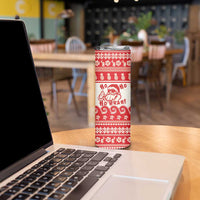 Red Mele Kalikimaka Hawaii Skinny Tumbler Funny Ho Ho Ho Santa Shaka LT14 - Polynesian Pride
