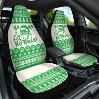 Green Mele Kalikimaka Hawaii Car Seat Cover Funny Ho Ho Ho Santa Shaka LT14 One Size Green - Polynesian Pride