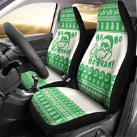 Green Mele Kalikimaka Hawaii Car Seat Cover Funny Ho Ho Ho Santa Shaka LT14 - Polynesian Pride