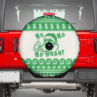 Green Mele Kalikimaka Hawaii Spare Tire Cover Funny Ho Ho Ho Santa Shaka LT14 - Polynesian Pride