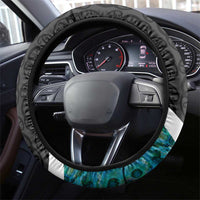 Valentine's Day New Zealand Steering Wheel Cover Tui Bird Couple Kowhaiwhai Mix Pohutukawa LT14 - Polynesian Pride