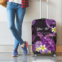 Personalised Aloha Hawaii Kauai Island Luggage Cover Garden Isle Map Sea Turtle Plumeria LT14 - Polynesian Pride