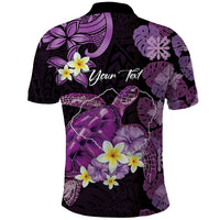 Personalised Aloha Hawaii Kauai Island Polo Shirt Garden Isle Map Sea Turtle Plumeria LT14 - Polynesian Pride