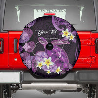 Personalised Aloha Hawaii Kauai Island Spare Tire Cover Garden Isle Map Sea Turtle Plumeria LT14 - Polynesian Pride