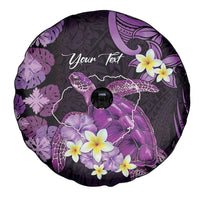 Personalised Aloha Hawaii Kauai Island Spare Tire Cover Garden Isle Map Sea Turtle Plumeria LT14 - Polynesian Pride