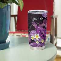 Personalised Aloha Hawaii Kauai Island Tumbler Cup Garden Isle Map Sea Turtle Plumeria LT14 - Polynesian Pride