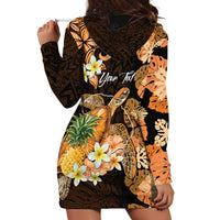 Personalised Aloha Hawaii Lanai Island Hoodie Dress Pineapple Isle Map Sea Turtle Plumeria LT14 - Polynesian Pride