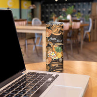 Personalised Aloha Hawaii Lanai Island Skinny Tumbler Pineapple Isle Map Sea Turtle Plumeria LT14 - Polynesian Pride