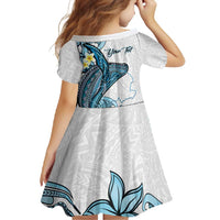 Personalised Aloha Hawaii Kahoolawe Island Family Matching Off Shoulder Maxi Dress and Hawaiian Shirt Target Isle Map With Humpback Whale LT14 - Polynesian Pride