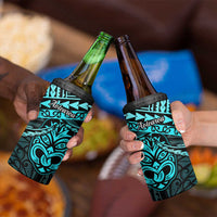 Matariki New Zealand 4 in 1 Can Cooler Tumbler Maori New Year Tiki Turquoise Version LT14 - Polynesian Pride