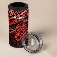 Matariki New Zealand 4 in 1 Can Cooler Tumbler Maori New Year Tiki Red Version LT14 - Polynesian Pride