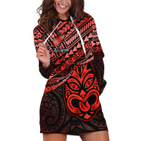 Matariki New Zealand Hoodie Dress Maori New Year Tiki Red Version LT14 Red - Polynesian Pride