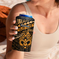 Matariki New Zealand 4 in 1 Can Cooler Tumbler Maori New Year Tiki Gold Version LT14 - Polynesian Pride