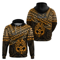 Matariki New Zealand Hoodie Maori New Year Tiki Gold Version LT14 - Polynesian Pride