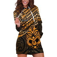 Matariki New Zealand Hoodie Dress Maori New Year Tiki Gold Version LT14 Gold - Polynesian Pride