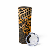 Matariki New Zealand Skinny Tumbler Maori New Year Tiki Gold Version LT14 - Polynesian Pride