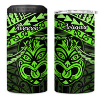 Matariki New Zealand 4 in 1 Can Cooler Tumbler Maori New Year Tiki Green Version LT14 One Size: 16 oz Green - Polynesian Pride