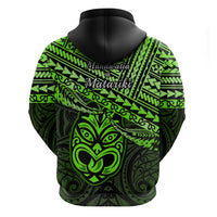 Matariki New Zealand Hoodie Maori New Year Tiki Green Version LT14 - Polynesian Pride
