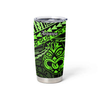 Matariki New Zealand Tumbler Cup Maori New Year Tiki Green Version LT14 - Polynesian Pride