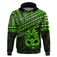Custom Matariki New Zealand Hoodie Maori New Year Tiki Green Version LT14 Pullover Hoodie Green - Polynesian Pride