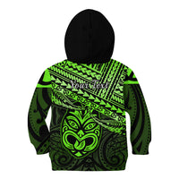 Personalised Matariki New Zealand Kid Hoodie Maori New Year Tiki Green Version LT14