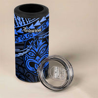 Matariki New Zealand 4 in 1 Can Cooler Tumbler Maori New Year Tiki Blue Version LT14 - Polynesian Pride