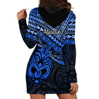 Matariki New Zealand Hoodie Dress Maori New Year Tiki Blue Version LT14 - Polynesian Pride