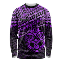 Matariki New Zealand Long Sleeve Shirt Maori New Year Tiki Purple Version LT14 Unisex Purple - Polynesian Pride