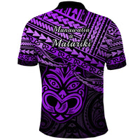 Matariki New Zealand Polo Shirt Maori New Year Tiki Purple Version LT14 - Polynesian Pride