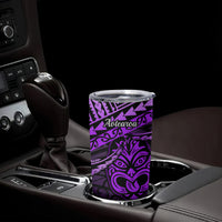 Matariki New Zealand Tumbler Cup Maori New Year Tiki Purple Version LT14 - Polynesian Pride