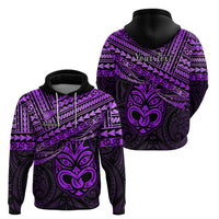 Custom Matariki New Zealand Hoodie Maori New Year Tiki Purple Version LT14 - Polynesian Pride