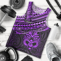 Personalised Matariki New Zealand Men Tank Top Maori New Year Tiki Purple Version LT14 - Polynesian Pride