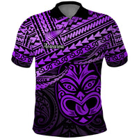 Custom Matariki New Zealand Polo Shirt Maori New Year Tiki Purple Version LT14 Purple - Polynesian Pride