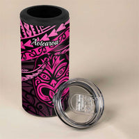 Matariki New Zealand 4 in 1 Can Cooler Tumbler Maori New Year Tiki Pink Version LT14 - Polynesian Pride