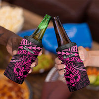 Matariki New Zealand 4 in 1 Can Cooler Tumbler Maori New Year Tiki Pink Version LT14 - Polynesian Pride