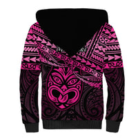 Matariki New Zealand Sherpa Hoodie Maori New Year Tiki Pink Version LT14 - Polynesian Pride