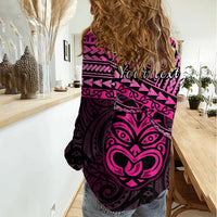 Personalised Matariki New Zealand Women Casual Shirt Maori New Year Tiki Pink Version LT14