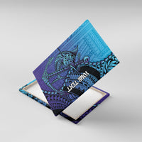 Personalised Polynesia Blue Marlin Fishing Canvas Wall Art Marlin Anchor Tattoo Polynesian Pattern