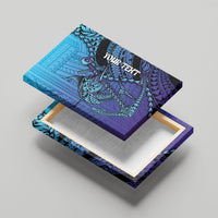Personalised Polynesia Blue Marlin Fishing Canvas Wall Art Marlin Anchor Tattoo Polynesian Pattern
