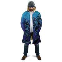 Personalised Polynesia Blue Marlin Fishing Cloak Marlin Anchor Tattoo Polynesian Pattern