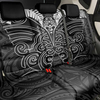 Kia Kaha Te Reo Maori Back Car Seat Cover Aotearoa Hei Tiki With Hongi LT14 - Polynesian Pride