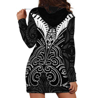 Kia Kaha Te Reo Maori Hoodie Dress Aotearoa Hei Tiki With Hongi LT14 - Polynesian Pride