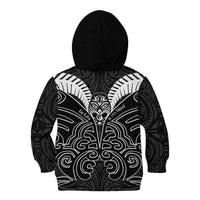 Kia Kaha Te Reo Maori Kid Hoodie Aotearoa Hei Tiki With Hongi LT14 - Polynesian Pride