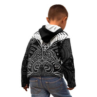 Kia Kaha Te Reo Maori Kid Hoodie Aotearoa Hei Tiki With Hongi LT14 - Polynesian Pride